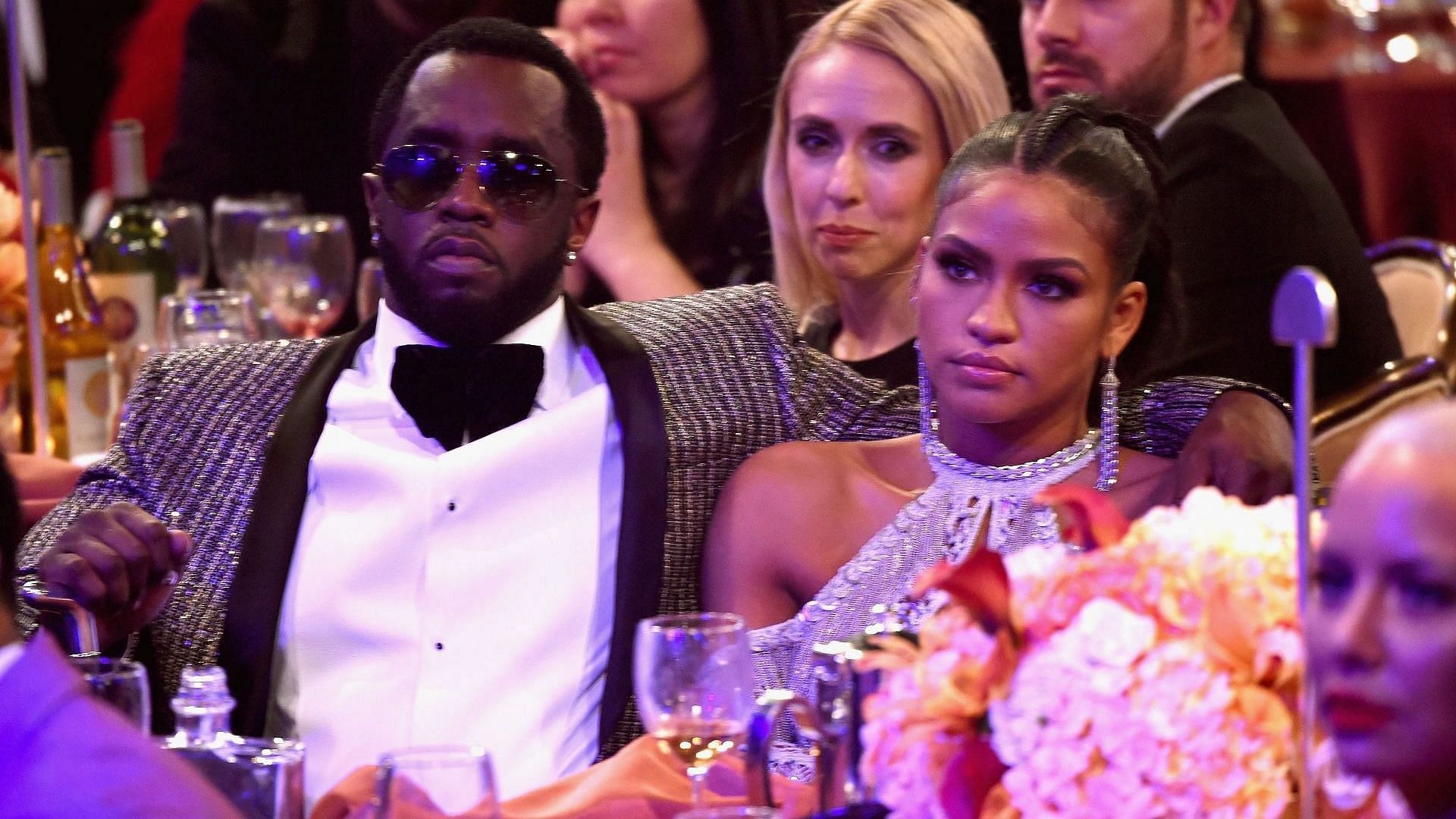 Recording artist Sean Combs (L) and Cassie Ventura attend the Pre-GRAMMY Gala and Salute to Industry Icons Honoring Debra Lee at The Beverly Hilton on February 11, 2017, in Los Angeles, California. (Image via Getty)